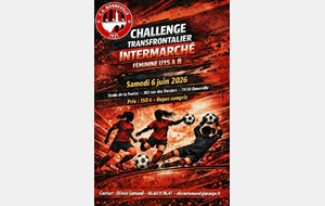 ⚽ Challenge Transfrontalier Intermarché – Féminines U15 à 8