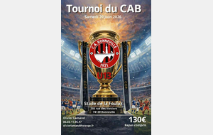 🏆 Tournoi U13 du C.A. Bonneville – Rendez‑vous le 20 juin 2026