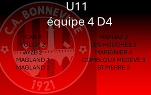 U11 équipe 4 D4