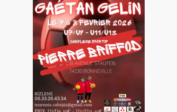 Tournois Gaétan GELIN (foot en salle)