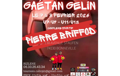 Tournois Gaétan GELIN (foot en salle)